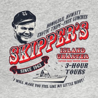 Skipper's Island Charter Gilligan's Island Lts T-Shirt